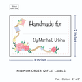 PPLR_HIDDEN_PRODUCT Thread and Flowers with Fill in Blanks (2"x3" Cotton - 12 labels/set)