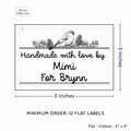 PPLR_HIDDEN_PRODUCT Winter Bird (2"x3" Cotton - 12 labels/set)