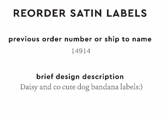 PPLR_HIDDEN_PRODUCT Reorder Previous Label Design - SATIN