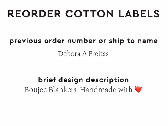 PPLR_HIDDEN_PRODUCT Reorder Previous Label Design - COTTON
