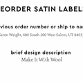 PPLR_HIDDEN_PRODUCT Reorder Previous Label Design - SATIN