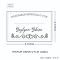 PPLR_HIDDEN_PRODUCT Double heart border with Fill in Blanks (2"x3" Cotton - 12 labels/set)