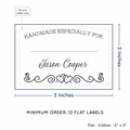 PPLR_HIDDEN_PRODUCT Double heart border with Fill in Blanks (2"x3" Cotton - 12 labels/set)