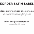 PPLR_HIDDEN_PRODUCT Reorder Previous Label Design - SATIN