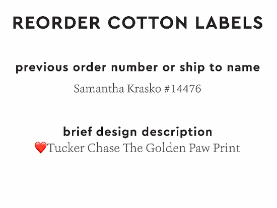 PPLR_HIDDEN_PRODUCT Reorder Previous Label Design - COTTON