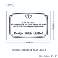 PPLR_HIDDEN_PRODUCT Frame Quote (2"x3" Cotton - 12 labels/set)