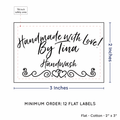 PPLR_HIDDEN_PRODUCT Double Heart Border (2"x3" Cotton - 12 labels/set)