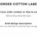 PPLR_HIDDEN_PRODUCT Reorder Previous Label Design - COTTON