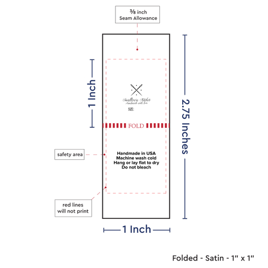 PPLR_HIDDEN_PRODUCT Print Your Logo/Image on Satin Tags (1" wide - Satin)