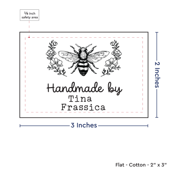PPLR_HIDDEN_PRODUCT Floral Bee (2"x3"-Cotton)
