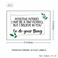 PPLR_HIDDEN_PRODUCT Leaf Quote (2"x3" Cotton - 12 labels/set)