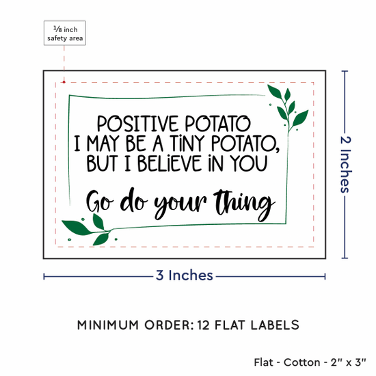 PPLR_HIDDEN_PRODUCT Leaf Quote (2"x3" Cotton - 12 labels/set)
