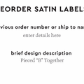 PPLR_HIDDEN_PRODUCT Reorder Previous Label Design - SATIN