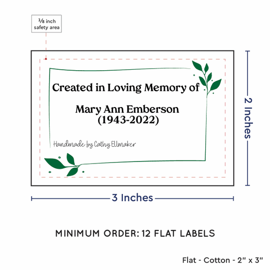 PPLR_HIDDEN_PRODUCT Leaf Quote (2"x3" Cotton - 12 labels/set)