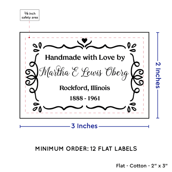 PPLR_HIDDEN_PRODUCT Swirl Accent Border (2"x3" Cotton - 12 labels/set)