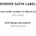 PPLR_HIDDEN_PRODUCT Reorder Previous Label Design - SATIN