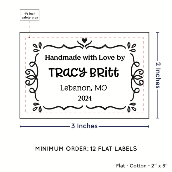 PPLR_HIDDEN_PRODUCT Swirl Accent Border (2"x3" Cotton - 12 labels/set)