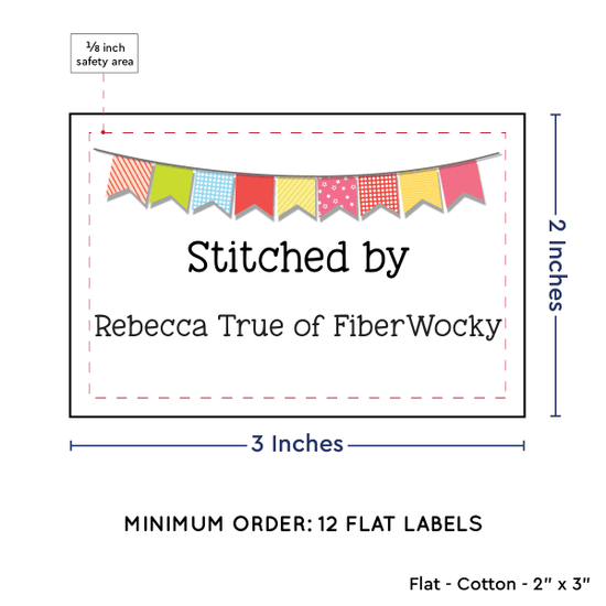 PPLR_HIDDEN_PRODUCT Colorful Banner (2"x3" Cotton - 12 labels/set)