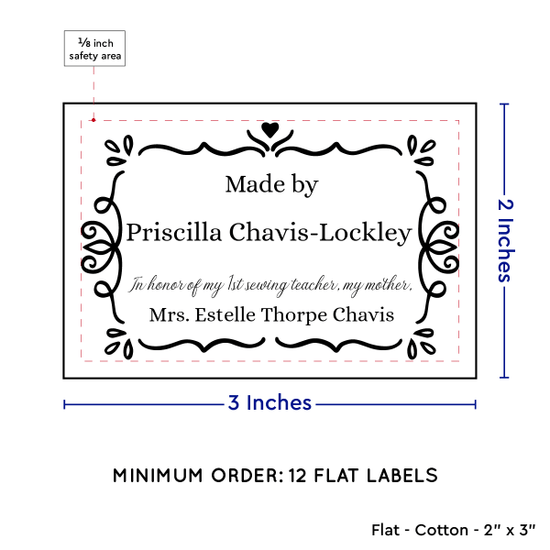 PPLR_HIDDEN_PRODUCT Swirl Accent Border (2"x3" Cotton - 12 labels/set)