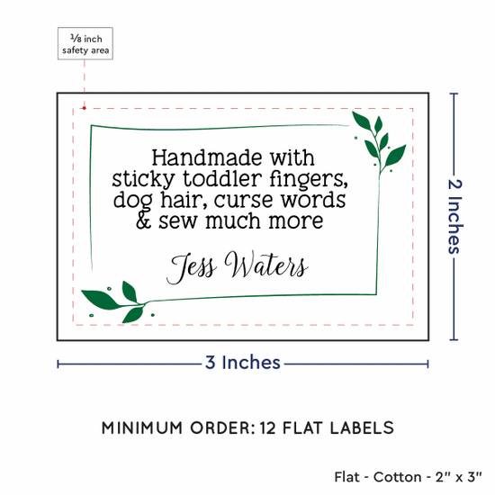PPLR_HIDDEN_PRODUCT Leaf Quote (2"x3" Cotton - 12 labels/set)