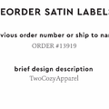 PPLR_HIDDEN_PRODUCT Reorder Previous Label Design - SATIN