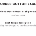 PPLR_HIDDEN_PRODUCT Reorder Previous Label Design - COTTON