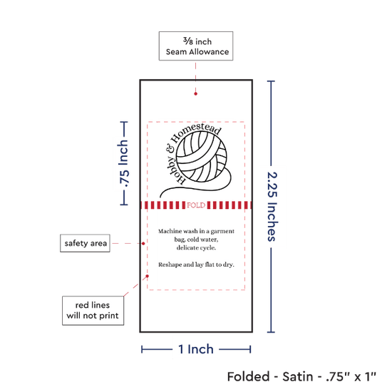 PPLR_HIDDEN_PRODUCT Print Your Logo/Image on Satin Tags (1" wide - Satin)