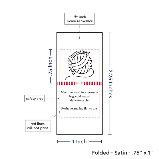 PPLR_HIDDEN_PRODUCT Print Your Logo/Image on Satin Tags (1" wide - Satin)