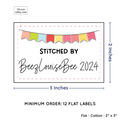 PPLR_HIDDEN_PRODUCT Colorful Banner (2"x3" Cotton - 12 labels/set)