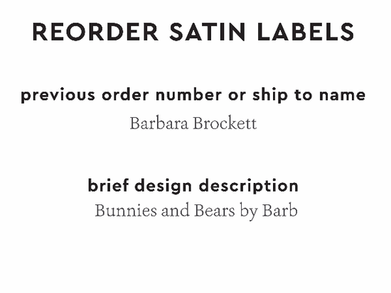 PPLR_HIDDEN_PRODUCT Reorder Previous Label Design - SATIN
