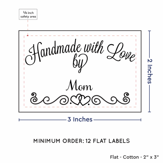 PPLR_HIDDEN_PRODUCT Double Heart Border (2"x3" Cotton - 12 labels/set)