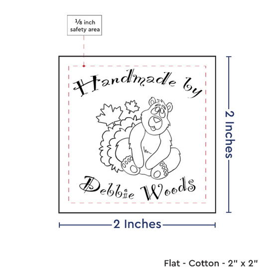 PPLR_HIDDEN_PRODUCT Print your Logo or Image on FLAT Cotton Tags