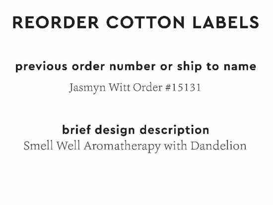 PPLR_HIDDEN_PRODUCT Reorder Previous Label Design - COTTON