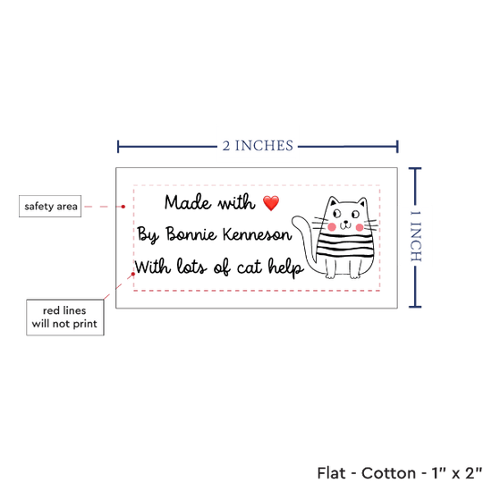 PPLR_HIDDEN_PRODUCT Cute Cat Labels (2"x1"-Cotton)