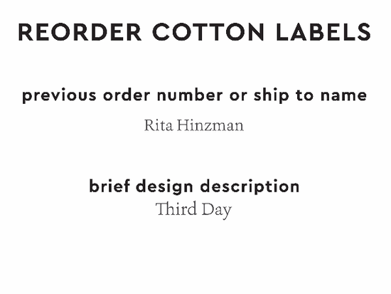 PPLR_HIDDEN_PRODUCT Reorder Previous Label Design - COTTON