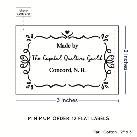 PPLR_HIDDEN_PRODUCT Swirl Accent Border (2"x3" Cotton - 12 labels/set)