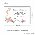PPLR_HIDDEN_PRODUCT Thread and Flowers (2"x3" Cotton - 12 labels/set)