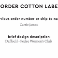 PPLR_HIDDEN_PRODUCT Reorder Previous Label Design - COTTON