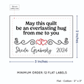PPLR_HIDDEN_PRODUCT Double Heart Quote (2"x3" Cotton - 12 labels/set)