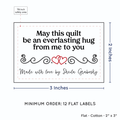 PPLR_HIDDEN_PRODUCT Double Heart Quote (2"x3" Cotton - 12 labels/set)