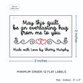 PPLR_HIDDEN_PRODUCT Double Heart Quote (2"x3" Cotton - 12 labels/set)