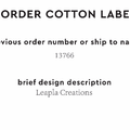 PPLR_HIDDEN_PRODUCT Reorder Previous Label Design - COTTON