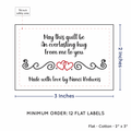 PPLR_HIDDEN_PRODUCT Double Heart Quote (2"x3" Cotton - 12 labels/set)