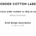 PPLR_HIDDEN_PRODUCT Reorder Previous Label Design - COTTON