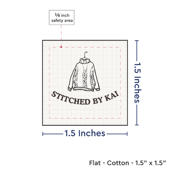 PPLR_HIDDEN_PRODUCT Print your Logo or Image on FLAT Cotton Tags