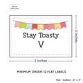 PPLR_HIDDEN_PRODUCT Colorful Banner (2"x3" Cotton - 12 labels/set)