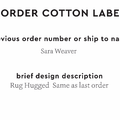 PPLR_HIDDEN_PRODUCT Reorder Previous Label Design - COTTON