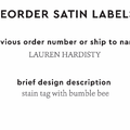 PPLR_HIDDEN_PRODUCT Reorder Previous Label Design - SATIN