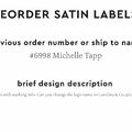 PPLR_HIDDEN_PRODUCT Reorder Previous Label Design - SATIN