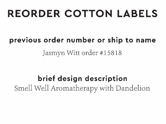 PPLR_HIDDEN_PRODUCT Reorder Previous Label Design - COTTON
